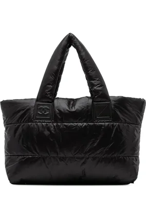 CHANEL Borsa tote Coco Cocoon piccola in nylon trapuntato 2008-2009