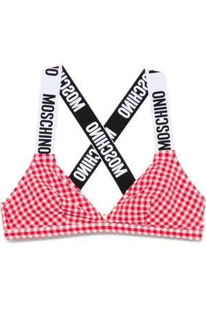 Moschino Top bikini a quadretti