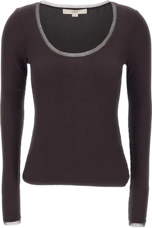 REMAIN T-shirt con bordo in rete