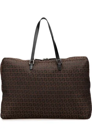 Fendi Borsa da viaggio in tela con motivo Zucchino 2000-2010