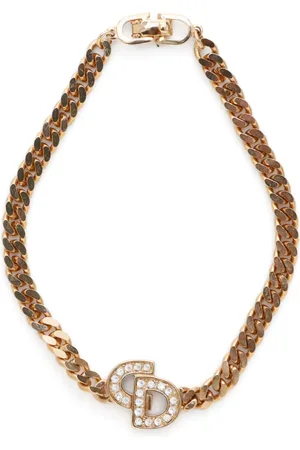 Dior Bracciale a catena CD con strass