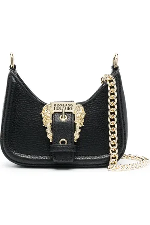 VERSACE Borsa a spalla mini Couture con fibbia barocca