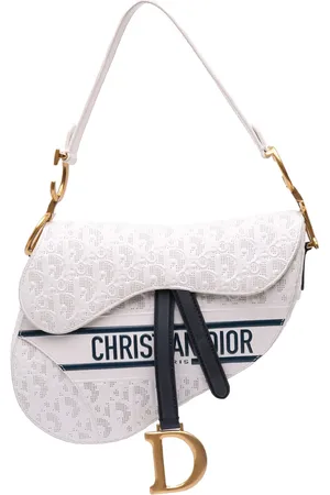 Dior Borsa a spalla Saddle Oblique in pelle di vitello goffrata e traforata 2021