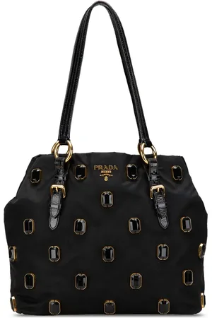 Prada Borsa tote in tessuto Pietre 2010-2024
