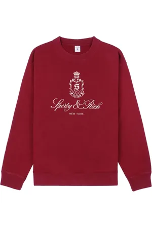 Sporty & Rich Felpa con logo ricamato