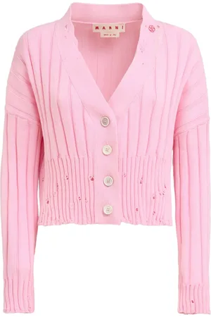 Marni Cardigan crop con effetto vissuto