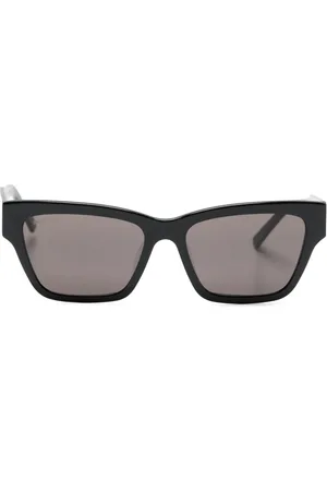 Balenciaga Occhiali squadrati con logo inciso
