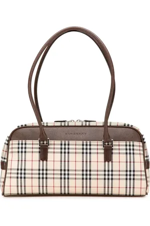 Burberry Borsa a spalla House Check in tela 2000-2017