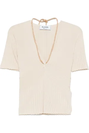 Blugirl Top in maglia a coste
