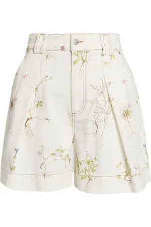 Erdem Shorts denim a fiori