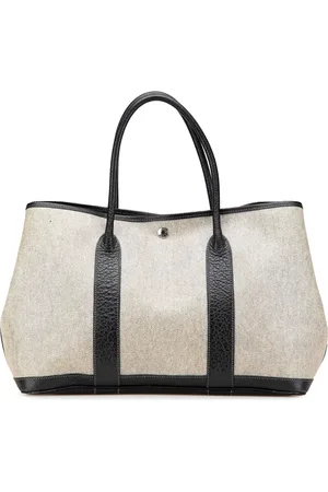 Hermès Borsa tote Garden Party 36 in tela Toile e pelle di bufalo 1964-2000