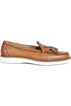 santoni Mocassini in pelle con nappa