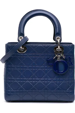 Dior Borsa a tracolla Ultra Matte Lady Dior media in pelle di vitello goffrata con motivo Cannage 2013