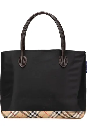 Burberry Borsa tote Nova Check con finiture in nylon XX secolo