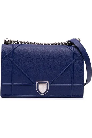 Dior Borsa a tracolla Diorama Flap media in pelle di vitello pieno fiore 2016