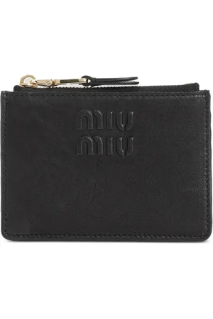 Miu Miu Portacarte con logo goffrato