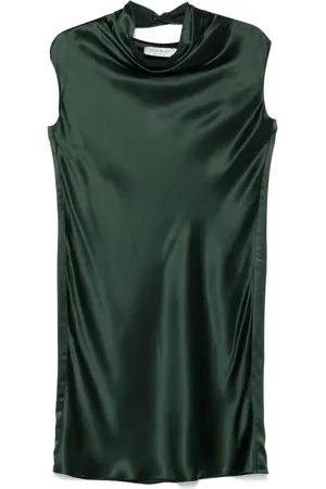 Saint Laurent Abito midi in raso 2012