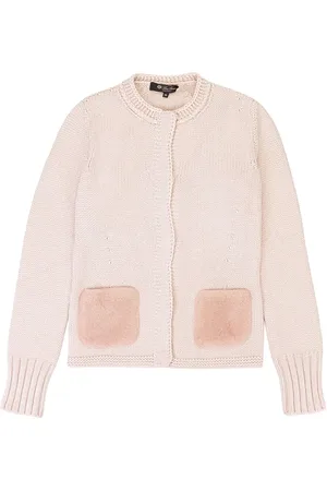 Loro Piana Cardigan in cashmere con applicazione