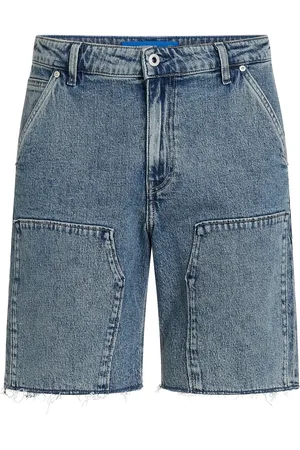 Karl Lagerfeld Shorts con orlo a taglio vivo