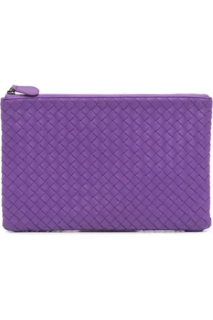 Bottega Veneta Clutch Intrecciato media in nappa con zip 2012-2024