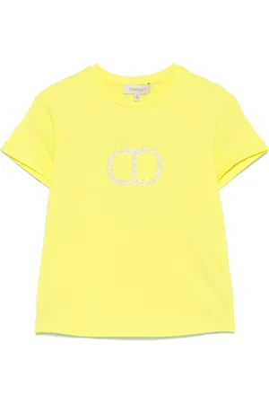 Twin-Set T-shirt con strass Oval T