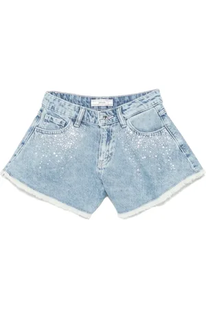 Guess Shorts denim con strass