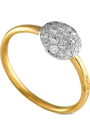 Pomellato Anello Sabbia in giallo 18 carati con diamanti