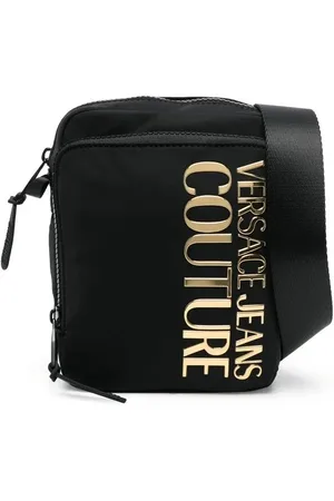 VERSACE Borsa messenger con applicazione