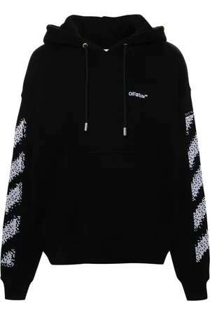OFF-WHITE Felpa Pixel Diagonal con cappuccio