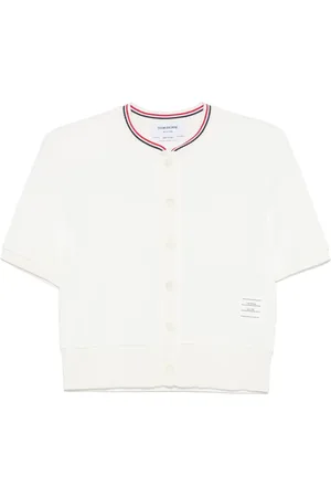 Thom Browne Cardigan con banda RWB