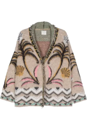 FORTE FORTE Cardigan lungo con stampa