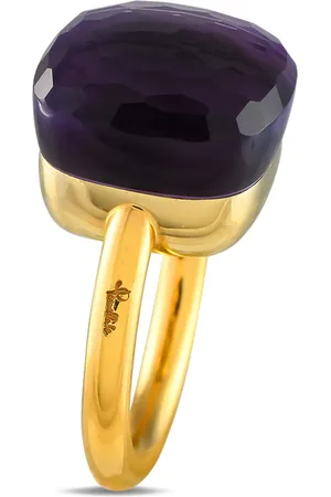 Pomellato Anello Nudo in giallo 18 carati con ametista
