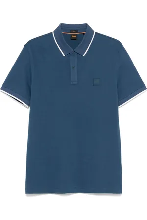 HUGO BOSS Polo in cotone con ricamo logo