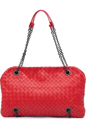 Bottega Veneta Borsa a spalla in nappa con motivo Intrecciato Duo 2012-2024