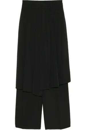 GOEN.J Pantaloni pliss?? dritti asimmetrici