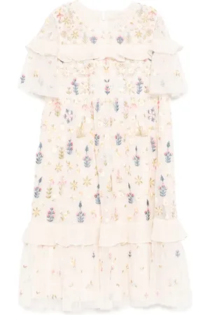 Needle & Thread Abito con ricamo floreale
