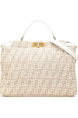 Fendi Borsa a tracolla Corda Iconic Peekaboo grande con motivo Zucca 2000-2010
