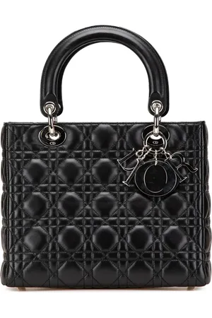 Dior Borsa a tracolla Lady Dior media in pelle di agnello con motivo Cannage 2005