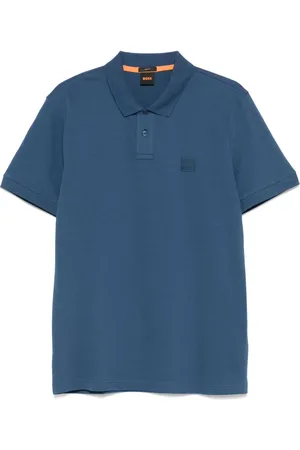 HUGO BOSS Polo in cotone con ricamo logo