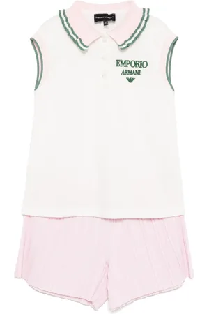 Emporio Armani Set shorts con logo ricamato