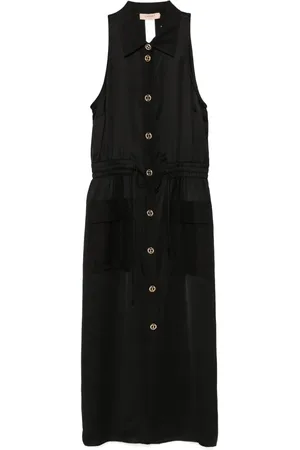 Twin-Set Abito midi con logo goffrato