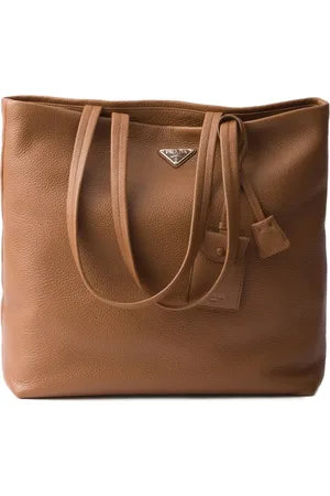 Prada Borsa tote con placca logo