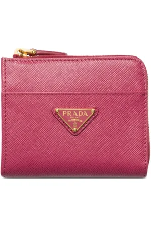 Prada Portafoglio piccolo con logo a triangolo