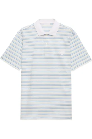 Prada Polo in cotone con ricamo logo