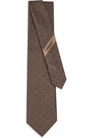 Salvatore Ferragamo Cravatta con logo Gancini jacquard