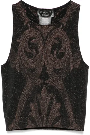 Wolford Top corto con effetto jacquard