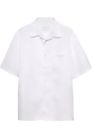 Prada Camicia stile bowling in cotone