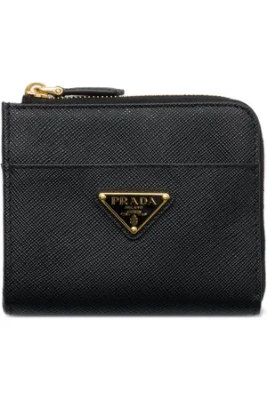 Prada Portafoglio piccolo con logo a triangolo