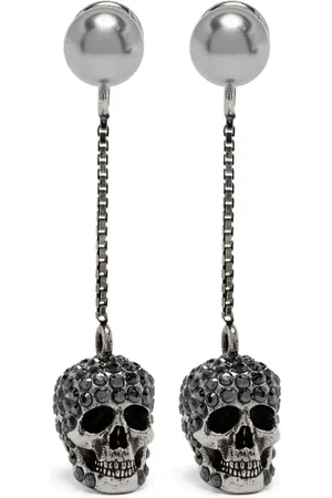 Alexander McQueen Orecchini pendenti Pave Skull