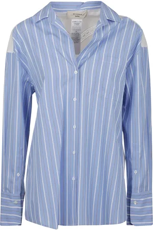 Max Mara Camicia a righe con ricamo